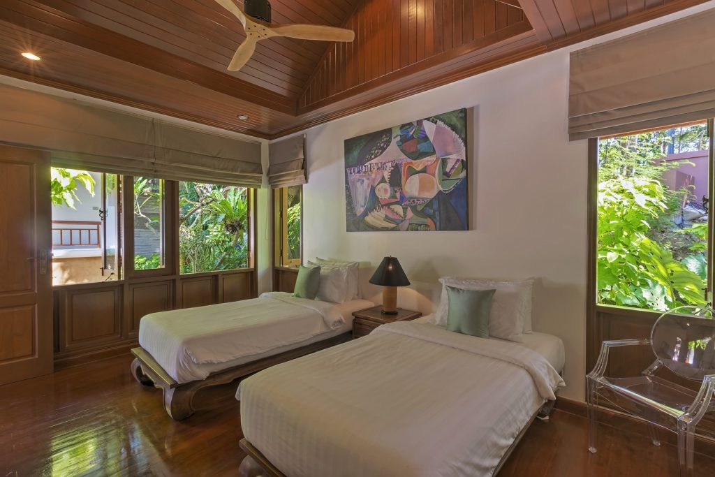 Villa Sunyata - Bedroom #5 - Twin Beds convertible to King size Bed - adjoining to Bedroom #4