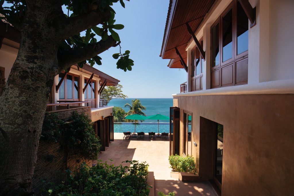 Villa Sunyata - Overlooking the Ocean - View from the Entrance