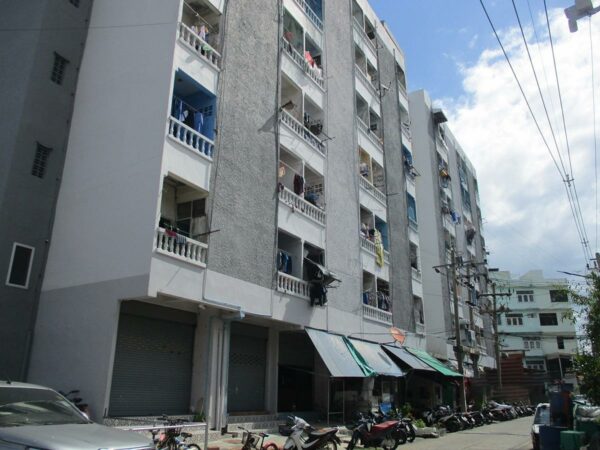 Condominium Building at the end of the condo house _photo