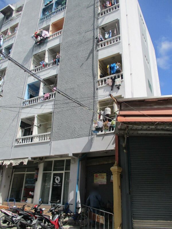 Condominium Building at the end of the condo house _photo